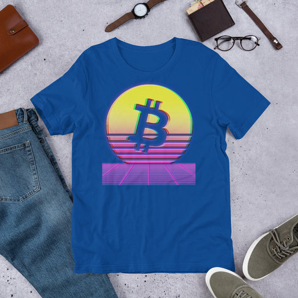 Bitcoin Sun Aesthetic Short-Sleeve Unisex T-Shirt - Proud Libertarian - Libertarian Frontier