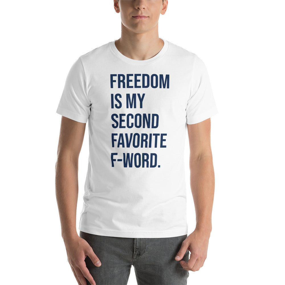 F-Word (blue) Unisex T-Shirt - Proud Libertarian - People for Liberty