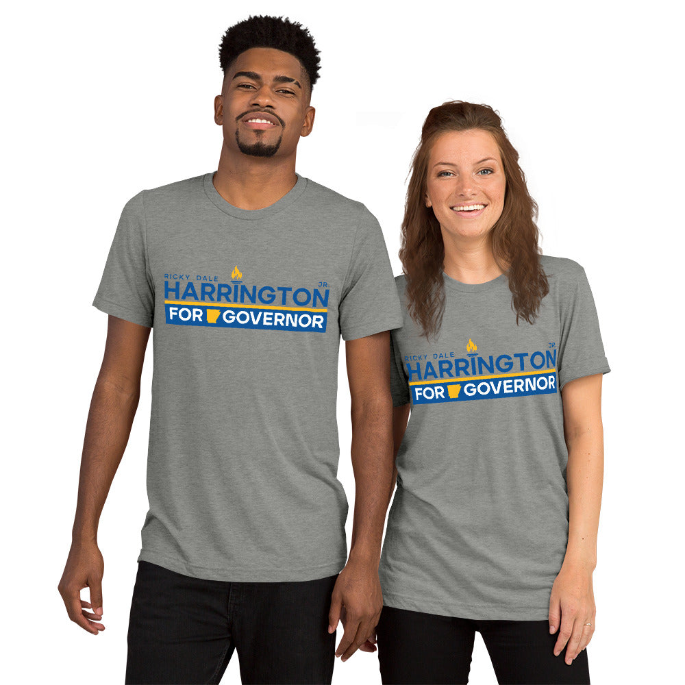 Ricky Dale Harrington Jr. for Governor Tri-Blend Unisex Short sleeve t-shirt - Proud Libertarian - Ricky Harrington