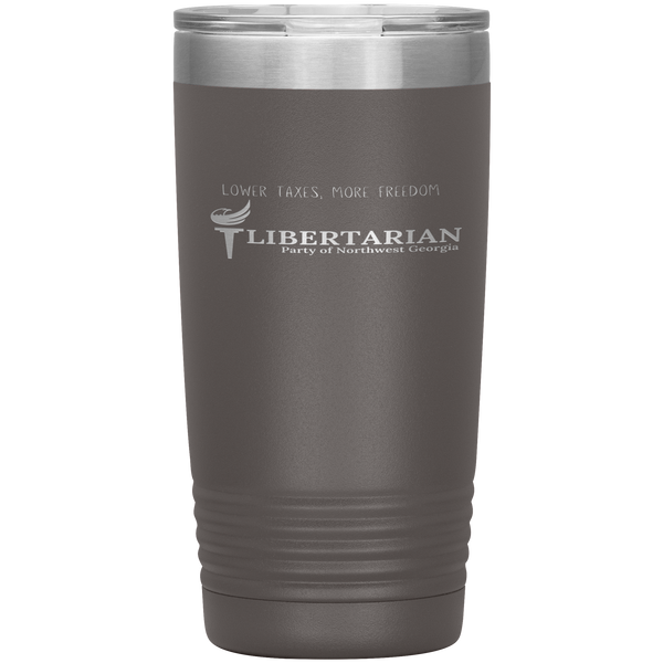 Libertarian Party of Northwest Georgia Tumbler 20oz - Proud Libertarian - Libertarian Party of Georgia