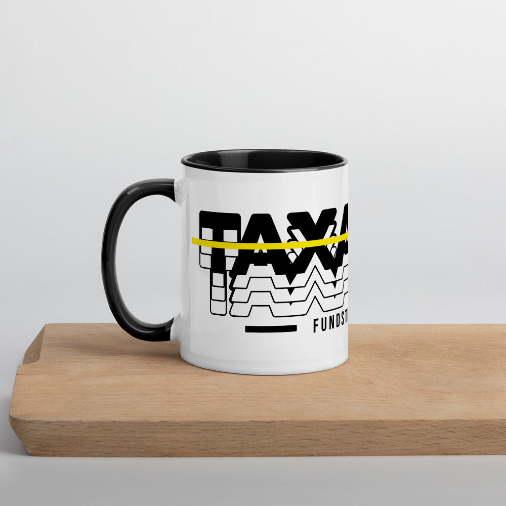 Taxation Funds the Corrupt Mug with Color Inside - Proud Libertarian - Proud Libertarian
