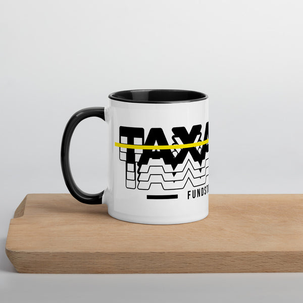 Taxation Funds the Corrupt Mug with Color Inside - Proud Libertarian - Proud Libertarian