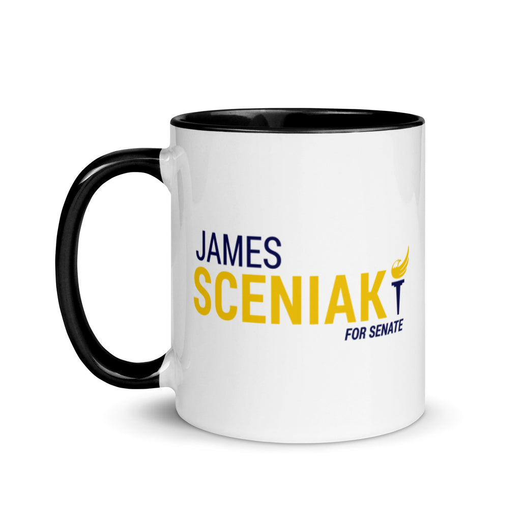 Sceniak for Senate Mug with Color Inside - Proud Libertarian - Sceniak for Senate