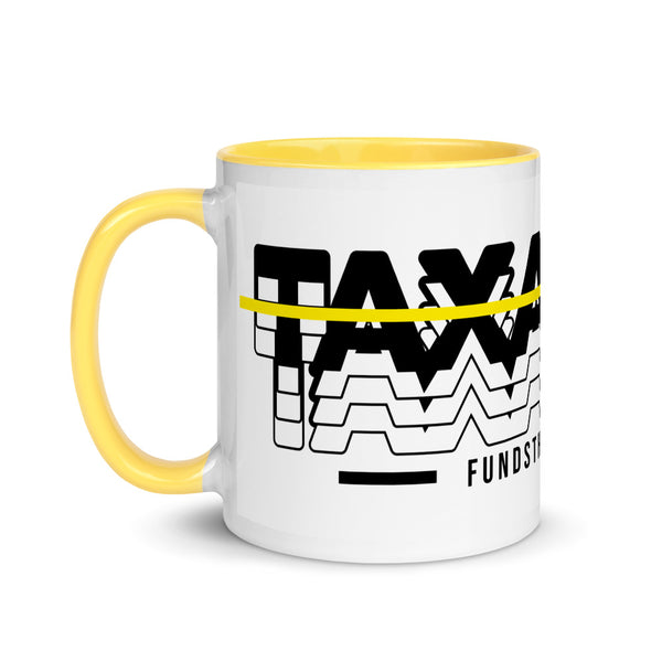 Taxation Funds the Corrupt Mug with Color Inside - Proud Libertarian - Proud Libertarian