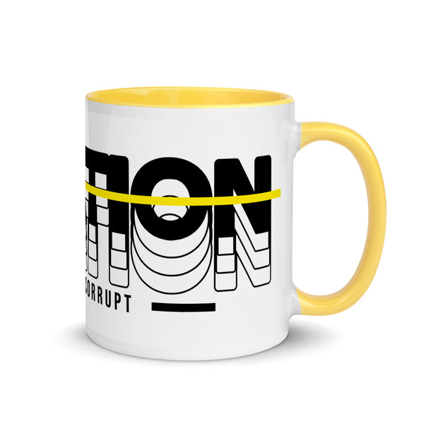 Taxation Funds the Corrupt Mug with Color Inside - Proud Libertarian - Proud Libertarian