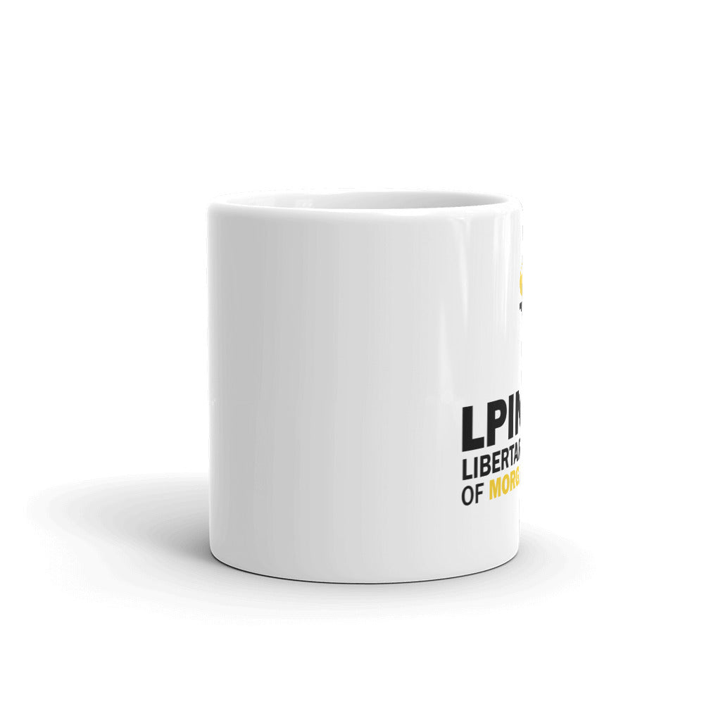 LP Indiana Morgan County White glossy mug - Proud Libertarian - Libertarian Party of Indiana - Morgan County