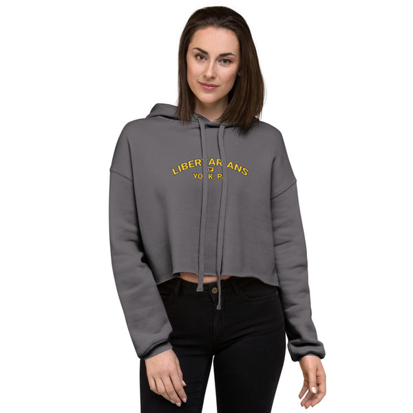 Libertarians of York PA Crop Hoodie - Proud Libertarian - Libertarian Party of Pennsylvania - York