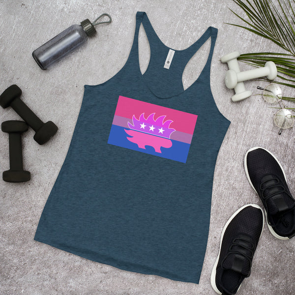 Libertarian Porcupine - LGBTQ - Racerback Tank - Proud Libertarian - Logik Reks