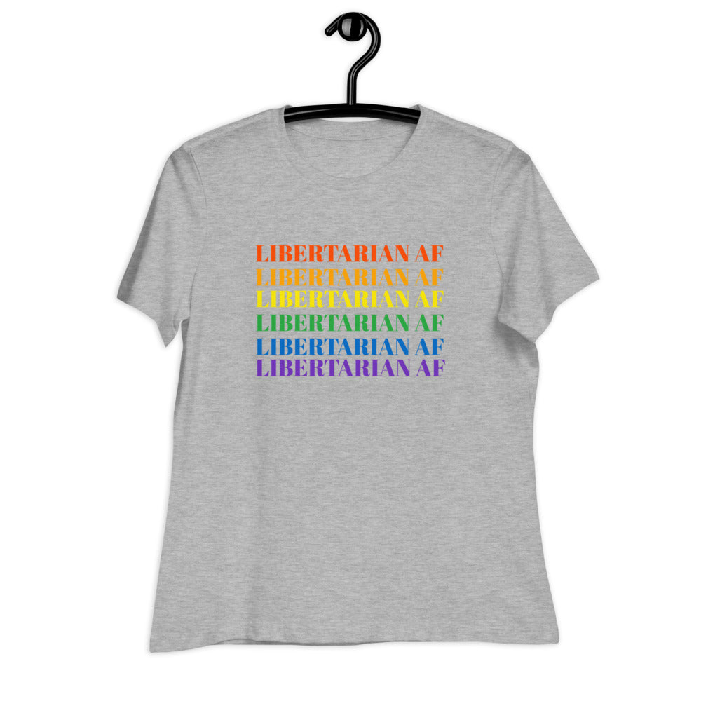 Libertarian AF (LGBTQ) Women's Relaxed T-Shirt - Proud Libertarian - Proud Libertarian