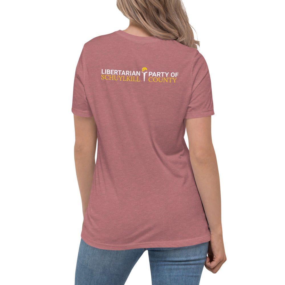 LP Porcupine - Schuylkill County, PA Women's Relaxed T-Shirt - Proud Libertarian - Proud Libertarian