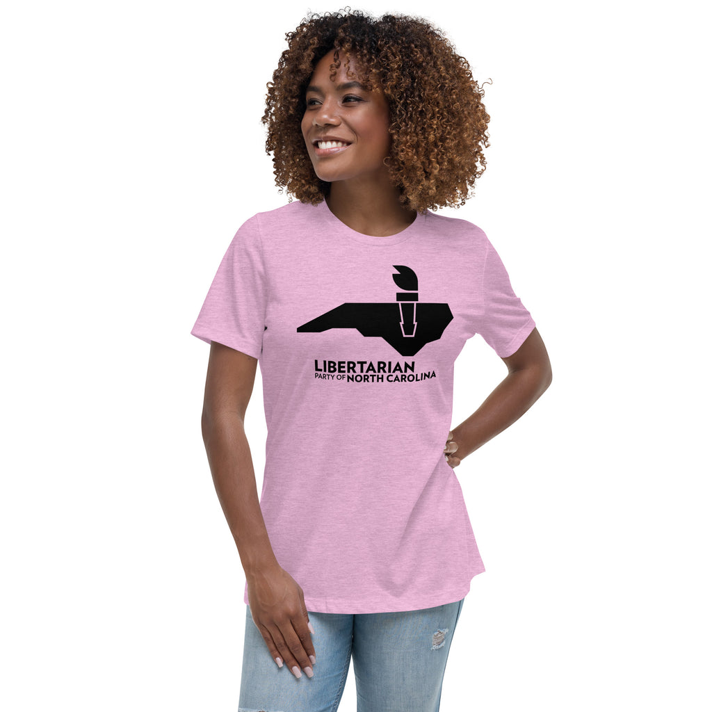 LPNC Women's Relaxed T-Shirt - Proud Libertarian - Libertarian Party of North Carolina