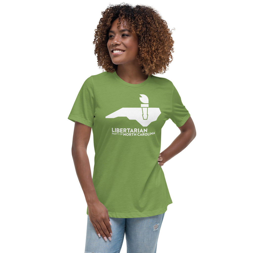 LPNC Women's Relaxed T-Shirt - Proud Libertarian - Libertarian Party of North Carolina