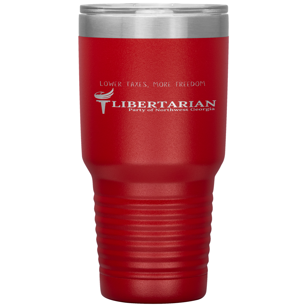 Libertarian Party of Northwest Georgia Tumbler 30oz - Proud Libertarian - Libertarian Party of Georgia