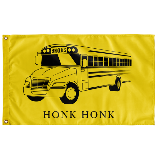 Honk Honk Trucker Protest (don't Tread) Single-Sided Flag - Proud Libertarian - Owluntaryist