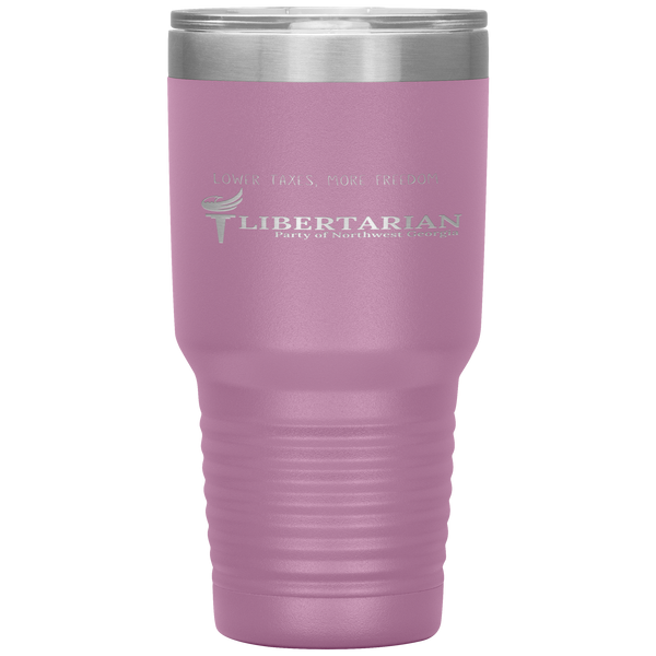 Libertarian Party of Northwest Georgia Tumbler 30oz - Proud Libertarian - Libertarian Party of Georgia