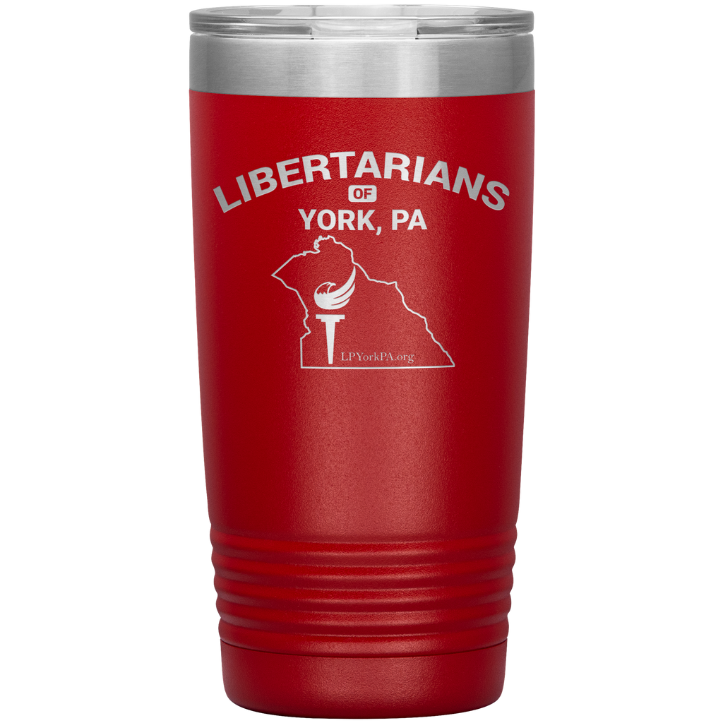 Libertarians of York PA Vaccuum Travel Mug - Proud Libertarian - Libertarian Party of Pennsylvania - York